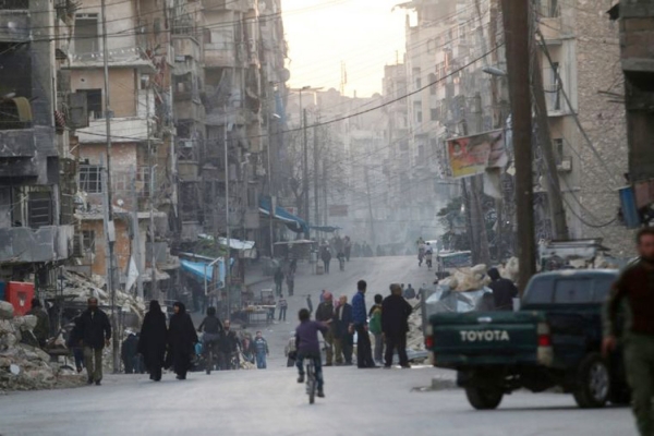 ▲폭격 속에서도 삶은 이어진다. 알레포의 오늘. ⓒ오픈도어 영국