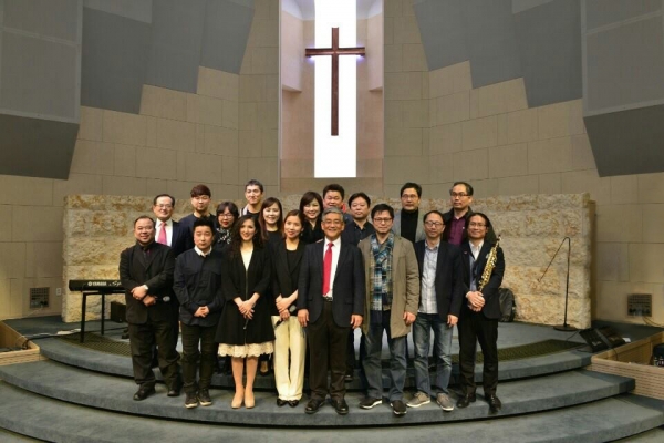 여의도침례교회에서 2월13일 감사예배 ‘初心’. ⓒ박종호 페이스북