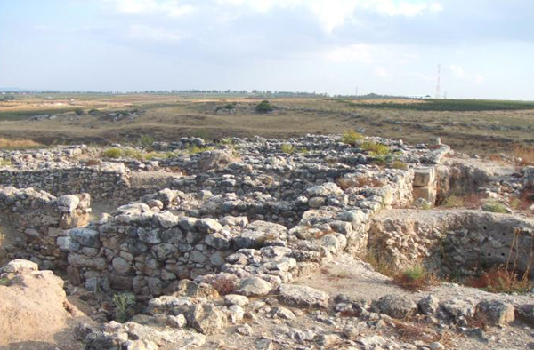 하솔에 있는 다윗왕 시대의 건물 유적