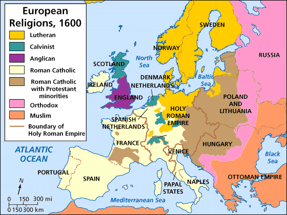 루터가 유발한 종교개혁은 루터의 원래 의도와는 다르게 유럽의 종교 지형도를 근본으로부터 흔들어 놓았다.