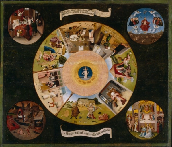 The Seven Deadly Sins and the Four Last Things, Hieronymus Bosch.