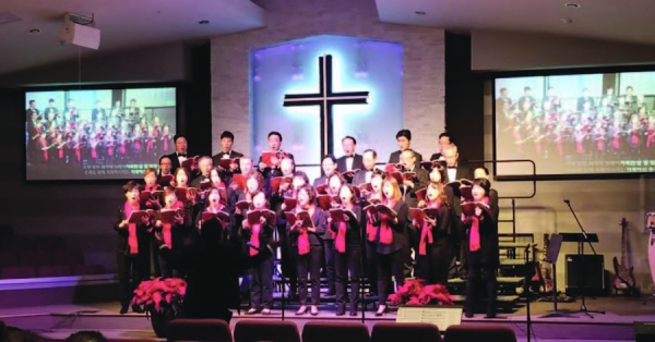 은혜로교회에서 크리스마스 칸타타가 공연됐다.