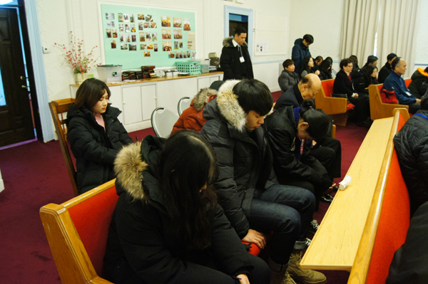 이날 효신장로교회 요셉학당을 통해 한국 학생들도 함께 참여해 기도했다.