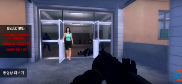 총기난사를 소재로 해 논란이 되고 있는 게임 '액티브 슈터'ⓒ유튜브 동영상 캡처