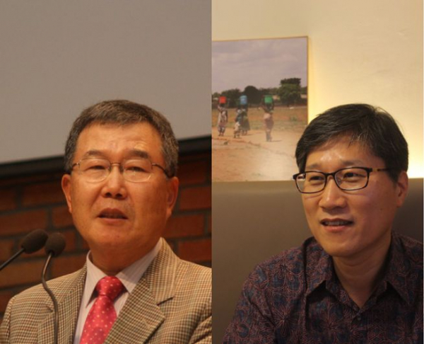 김동호 목사와 오대식 목사(왼쪽부터).
