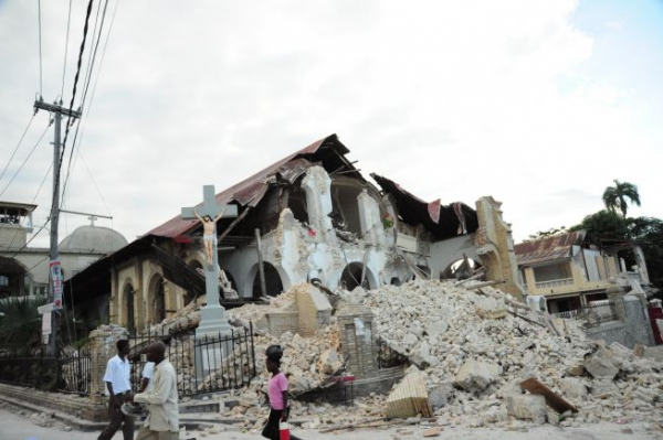아이티 지진 당시 모습.