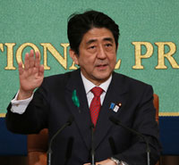 아베 신조 일본 총리<수상관저 홈페이지>