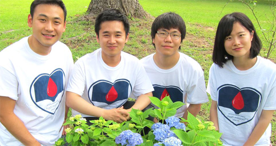 (왼쪽부터) 김다중, 안진영, 남연식, 윤나영 학생