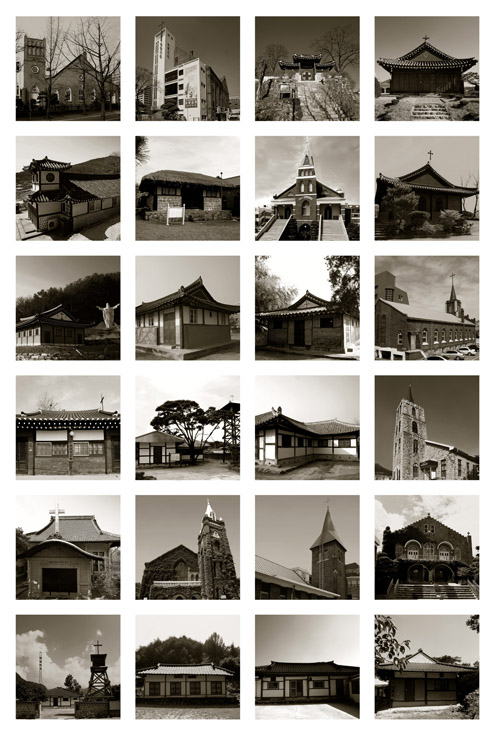 24곳의 처음 예배당을 모아놓은 이미지. ⓒ홍성사 제공