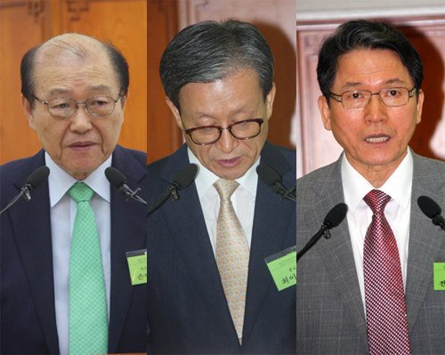 (왼쪽부터 순서대로) 손인웅 목사, 최이우 목사, 전병금 목사. ⓒ신태진 기자