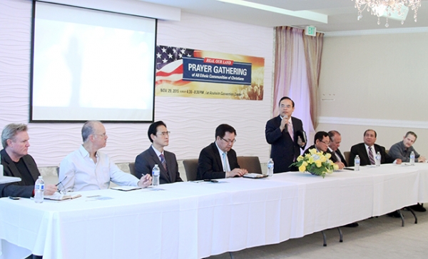은혜한인교회에서 다민족기도회 준비 상황에 대한 기자회견이 11월 2일 열렸다. 