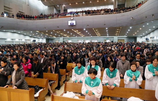 지난주 예배전경. ©강북제일교회