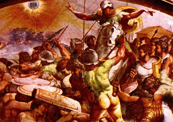라파엘ㅣ<태양을 멈추게 한 여호수아> 부분ㅣ프레스코 Raphaelㅣㅣdetail, 1518- 19. FrescoㅣPalazzi Pontifici , Vatican ©강정훈 교수 제공 